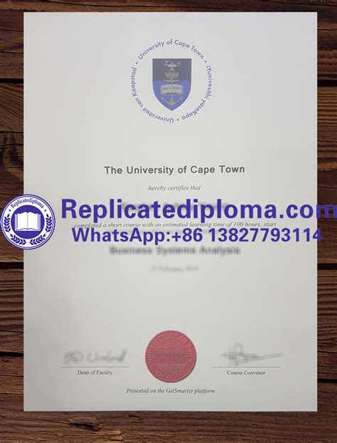 Buy Fake University Of Cape Town Diploma Order Uct Degree Certificate