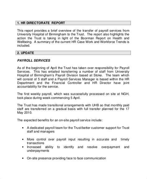 Monthly Board Report Template 2 Templates Example Templates