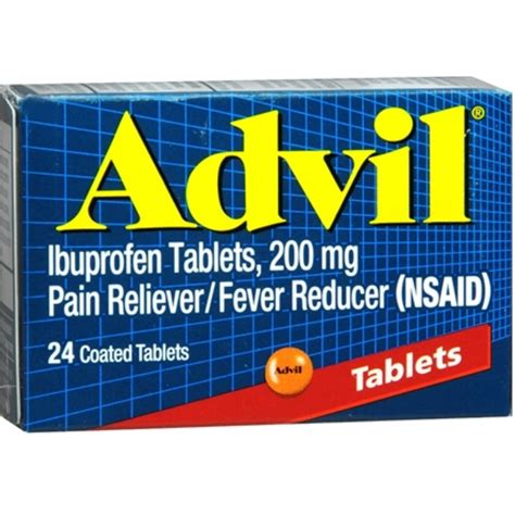 Advil 200 Mg Coated Tablets 24 Ea Pack Of 2
