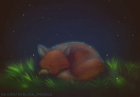 Sleep Little Fox By Evelinapoodle On Deviantart