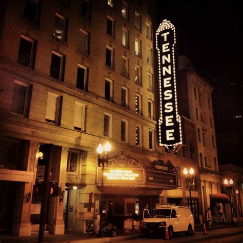 Tennessee Theatre At Night Knoxville Knoxville Tennessee New College