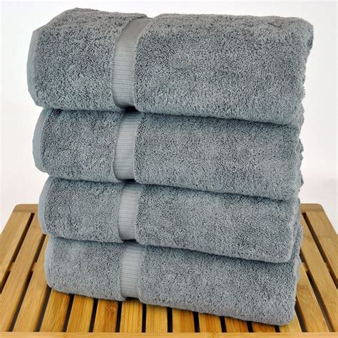 Luxury Hotel And Spa Bath Towel 100 Genuine Turkish Cotton Set Of 4