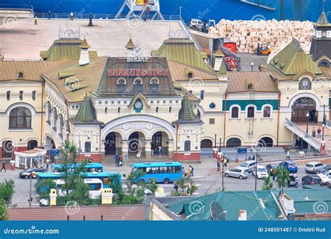Vladivostok Russia Sep 24 2021 The Building Of The Railway Station