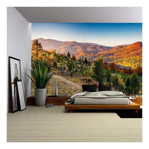 Wall26 Majestic Colorful Landscape With Sunny Beams At