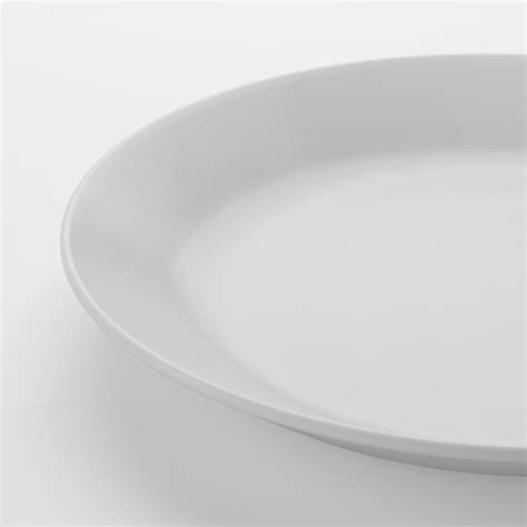 Oftast Plate White 25 Cm Ikea