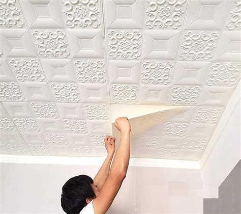 Nasmodo Foam 3d Ceiling Wallpaper For Living Roombedroomhallhome
