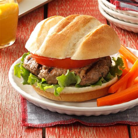 Ground beef, ranch, dale's seasoning, bacon & fried onions in the. Beef Teriyaki Burgers Recipe | Taste of Home