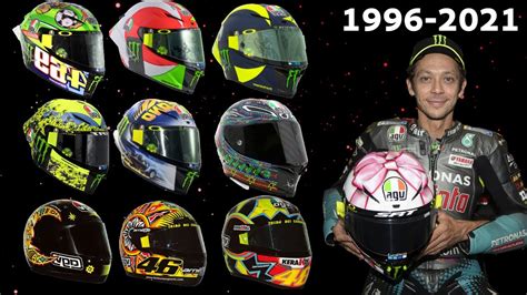 Valentino Rossi Helmet Collection 1996 To 2021 Special Helmets