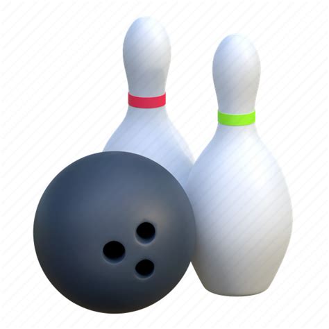 Bowling Ball Pin Sport Equipment Illustration Game 3d