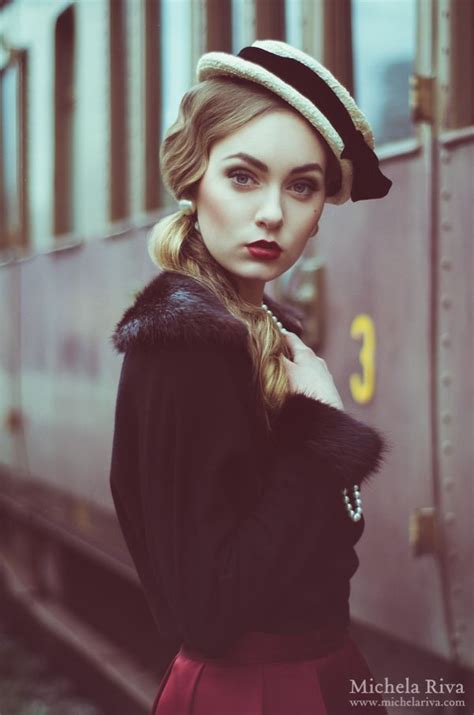 Young And Beautiful X By Michela Riva On Deviantart Train Photography Vintage Photoshoot