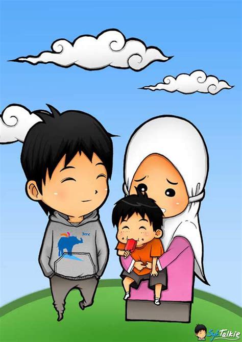 33 Gambar Kartun Muslimah Ayah Gambar Kartun Ku Images And Photos Finder