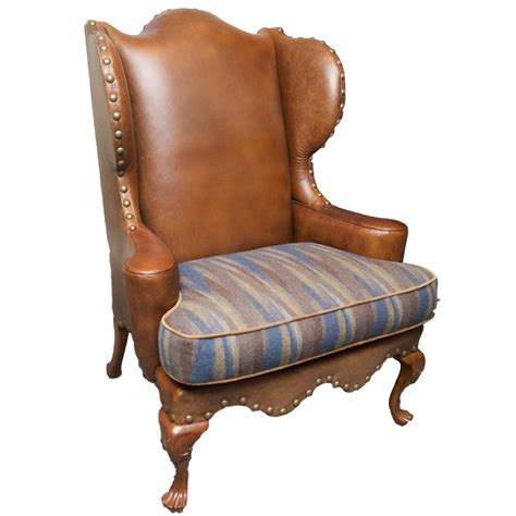 Also set sale alerts and shop exclusive offers only on shopstyle. Century Leather Wingback Chair W/ Nailhead Trim | Chairish