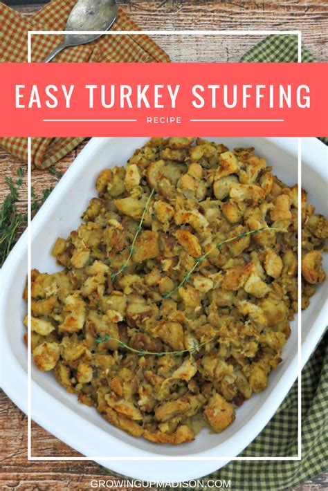 Easy Turkey Stuffing Annmarie John Llc A Travel And Lifestyle Blog