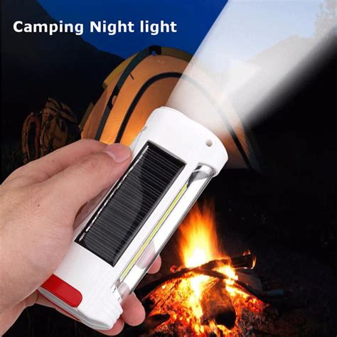 Outdoor Portable Flashlights Mini Solar Power Charging Led Flashlight