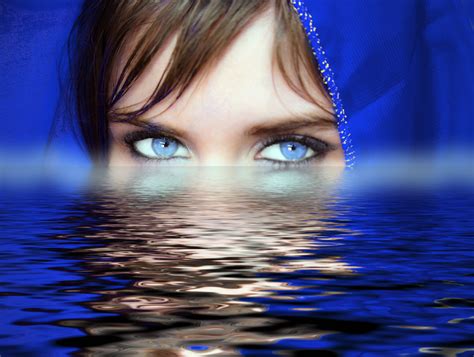 Free Images Water Woman Photography Female Reflection Blue Eye