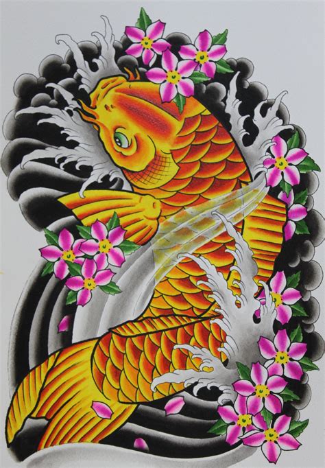 Do you have a tattoo pic? koi Fish Painting by Pat | Koi fish tattoo, Koi tattoo ...