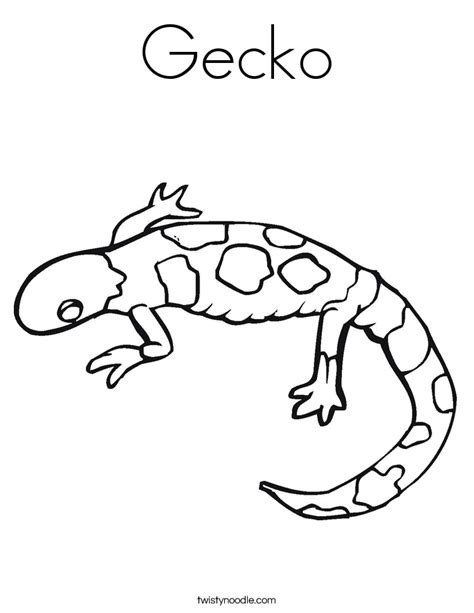 Crested Gecko Coloring Page Coloring Pages
