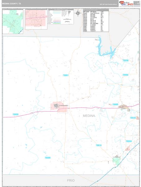 Digital Maps Of Medina County Texas