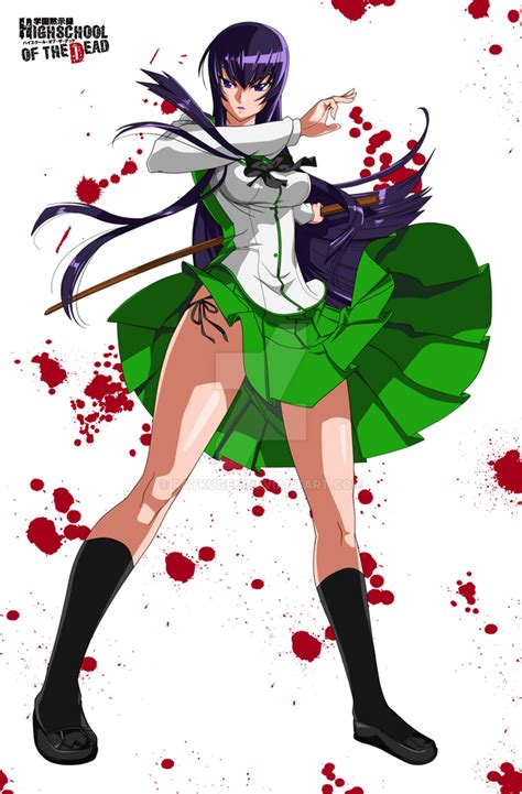 Commission Saeko Busujima High School Of The Dead By Raykugen On