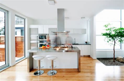 Beautiful Stainless Steel Kitchen Island Designs