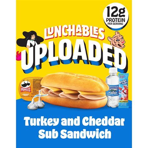 Lunchables Uploaded Turkey And Cheddar Sub Sandwich Meal Kit With Pringles Hershey S Kisses