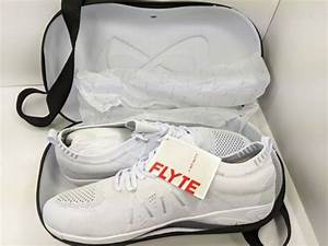 Nfinity Flyte Cheer Shoes Cheerleading Stunt Shoe White With Case New