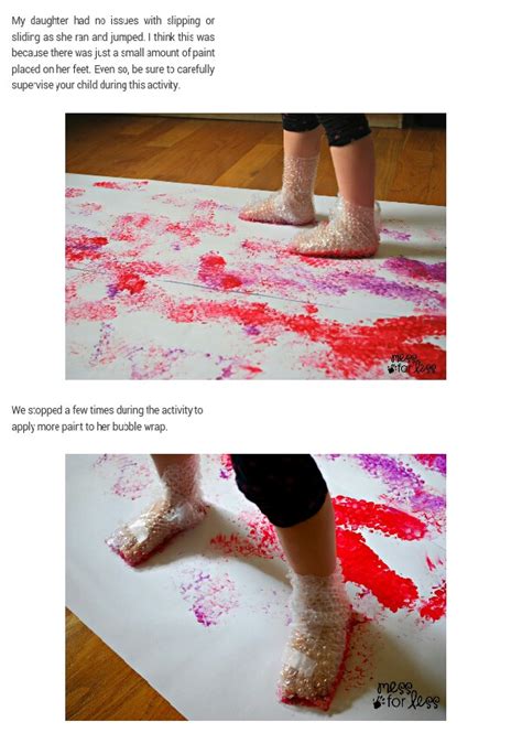 Bubble Wrap Stomp Painting Musely
