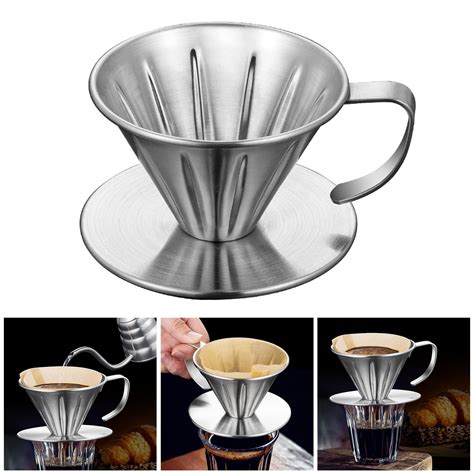 Cheer Us Pour Over Coffee Dripper Stainless Steel Lhs Slow Drip Coffee