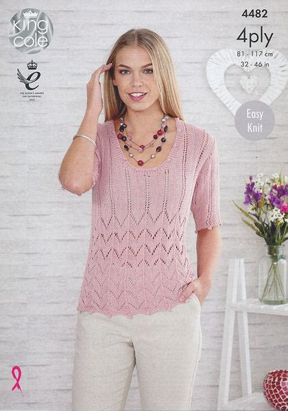 Top And Cardigan In King Cole Bamboo 4 Ply 4482 Deramores