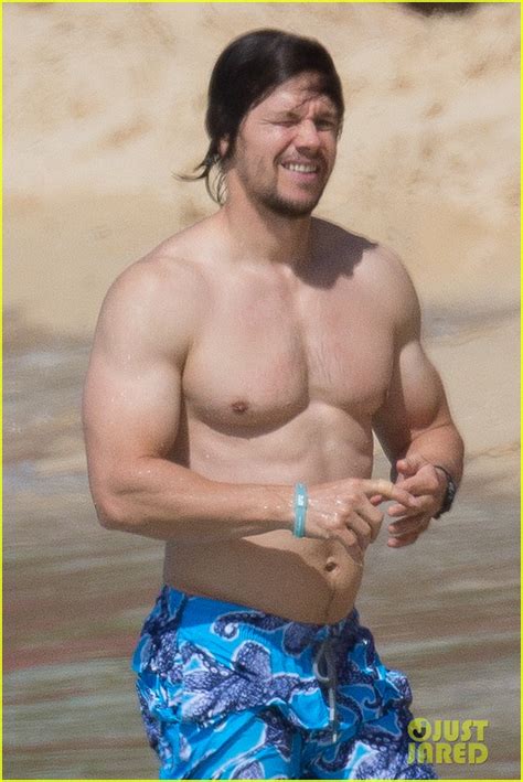 Mark Wahlberg Shows Off His Six Pack Abs Again During Tropical Vacation Photo Bikini
