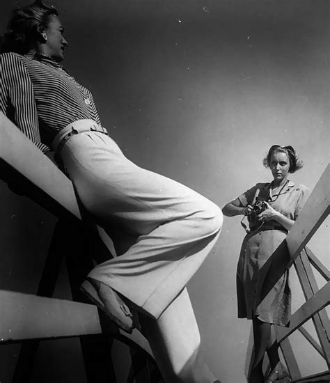 Nina Lining Up Shot Of A Fashion Model 1954 Womens Fashion