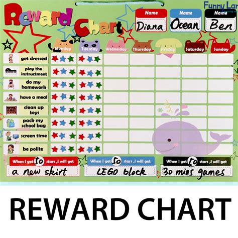 10 sticker reward chart