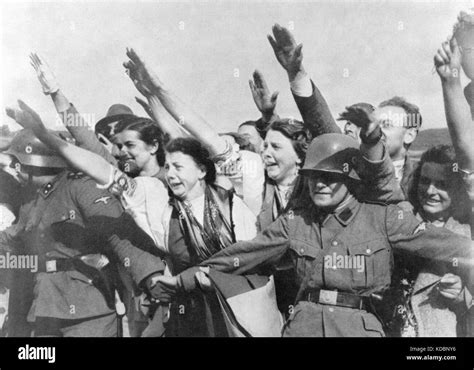 Sudeten German Women Welcome German Army In 1938 In Sudetenland Sudetenland Part Of