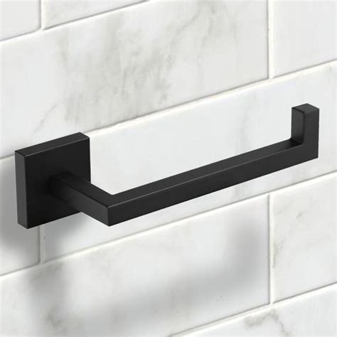 Build.com has been visited by 100k+ users in the past month Square Wall Mounted Toilet Paper Holder in Black Finish ...
