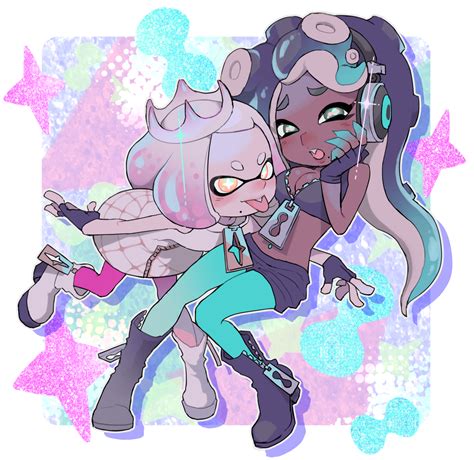 鴬瀬 On Twitter Splatoon Cute Cartoon Drawings Pearl And Marina