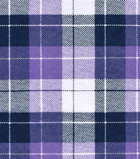 Snuggle Flannel Fabric Purple Plaid Flannel Fabric Purple Flannel