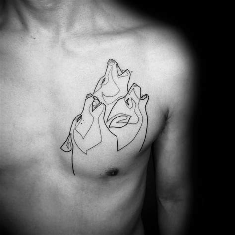 #tattoo #tattoos #tattoo aftercare #tattoo ideas #tattoos for men #tattoos for girls #tatted #ink #tattoed girls. 40 Continuous Line Tattoo Ideas For Men - Simplistic Designs