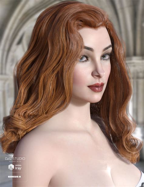 fane hair and character for genesis 8 female s daz 3d