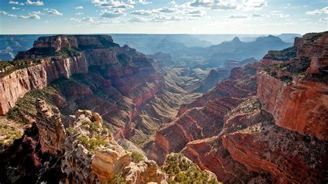 Canyon Of Large Rocks And A Clear Blue Sky Grand Canyon Arizona Usa