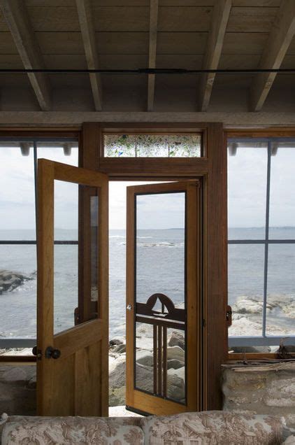 A wooden screen door adds lots of charm and appeal to any porch. Nautical Screen Door | Content in a Cottage