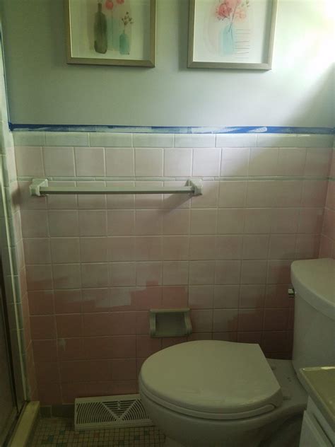 Building regulations require the walls of your bathroom to have a waterproof lining installed. Painting Over Tile Tutorial And How To Install Peel And ...