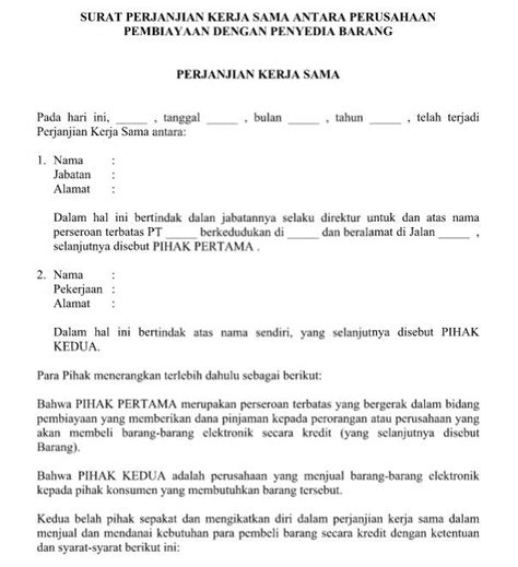 Yuk Belajar Surat Perjanjian Kerjasama Pengambilan Sampah Surat Riset