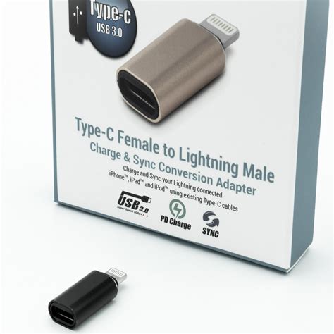 Usb Type C Female To Lightning Tm Male Sync Charge Adapter C Tc Lig