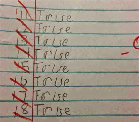 Ask questions and get answers from people sharing their experience with treatment. Student's Funny Answers to 'True of False' Quiz - Niger ...