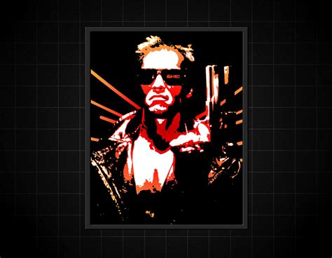 The Terminator Arnold Schwarzenegger Original Pop Art Print