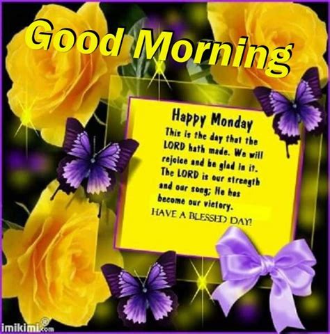 Good Morning Happy Monday Blessings Quote Pictures Photos