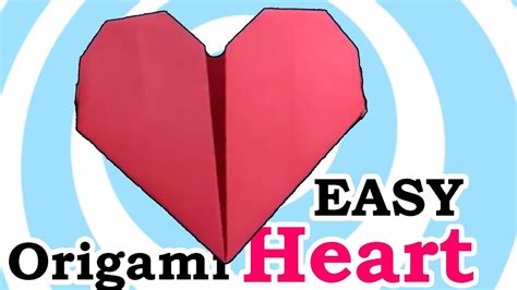 Easy Origami Heart - YouTube