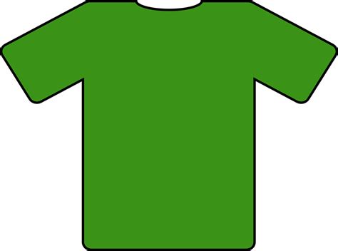 Kostenlose Vektorgrafik Trikot T Shirt Hemd Grün Kostenloses Bild