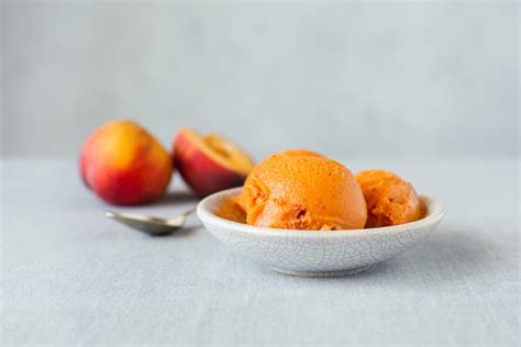 Peach Sorbet Recipe Erbology
