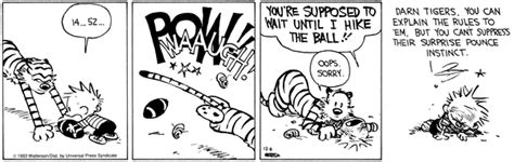 Football Sunday With Calvin And Hobbes Gocomics